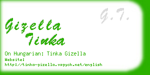 gizella tinka business card